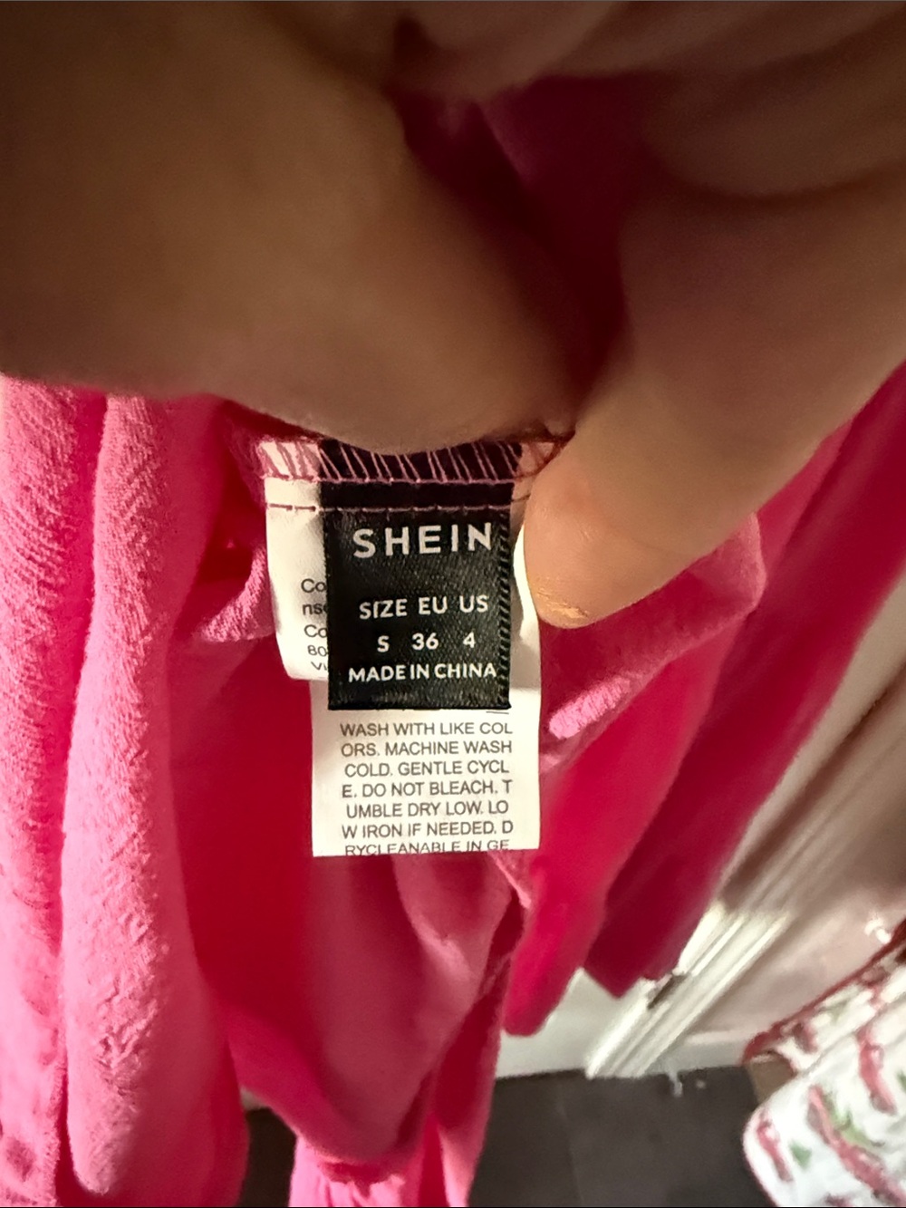SHEIN Hot Pink Backless Halter Tiered Midi Dress - Picture 3 of 10